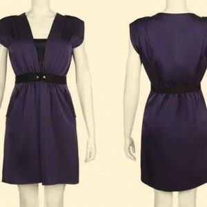 Cynthia Steffe Plum Purple Sleeveless Silk Lined Dress size 10